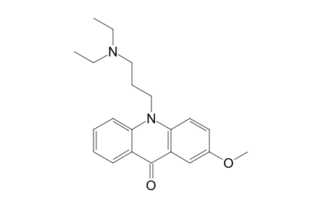 10-[3'-(N-DIETHYLAMINO)-PROPYL]-2-METHOXYACRIDONE