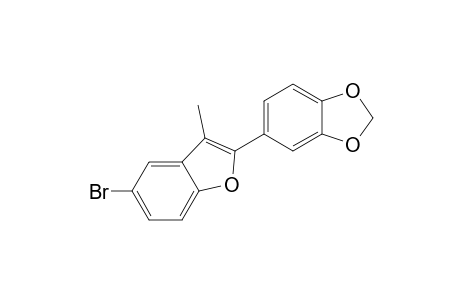 5-(5-bromanyl-3-methyl-1-benzofuran-2-yl)-1,3-benzodioxole