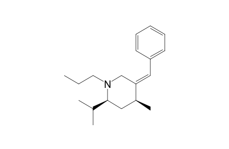 (2S*,4S*)-2-Isopropyl-4-methyl-5-[(Z)-phenylmethylene]-1-propylpiperidine