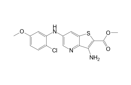 methyl 3-amino-6-(2-chloro-5-methoxyphenylamino)thieno[3,2-b]pyridine-2-carboxylate