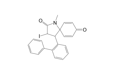 4-(Biphenyl-2-yl)-3-iodo-1-methyl-1-azaspiro[4.5]deca-6,9-diene-2,8-dione