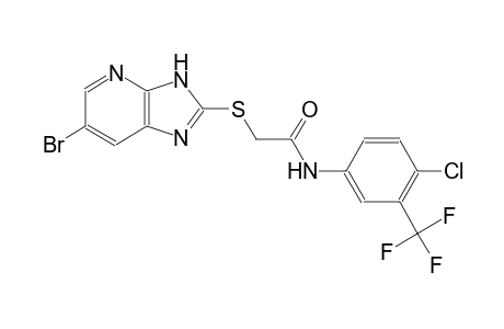 2-[(6-bromo-3H-imidazo[4,5-b]pyridin-2-yl)sulfanyl]-N-[4-chloro-3-(trifluoromethyl)phenyl]acetamide