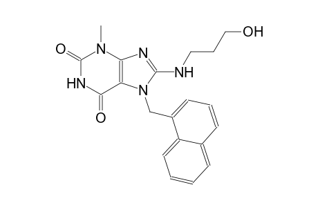 8-[(3-hydroxypropyl)amino]-3-methyl-7-(1-naphthylmethyl)-3,7-dihydro-1H-purine-2,6-dione