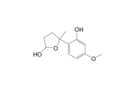 5-(2'-hydroxy-4'-methoxyphenyl)-5-methyltetrahydrofuran-2-ol