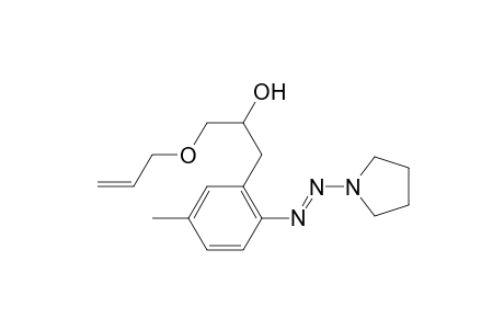1-(Allyloxy)-3-[5-methyl-2-(pyrrolidin-1-yldiazenyl)phenyl]propan-2-ol