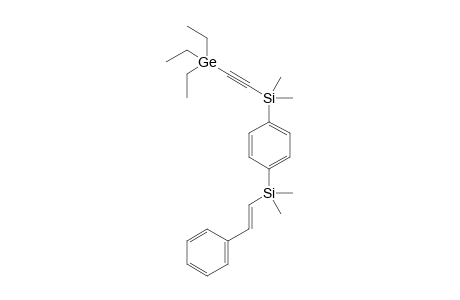 1-{[(triethylgermyl)ethynyl]dimethylsilyl}-4-{[(E)-styryl]dimethylsilyl}benzene