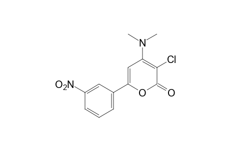 3-chloro-4-(dimethylamino)-6-(m-nitrophenyl)-2H-pyran-2-one