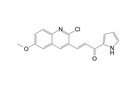(2E)-3-(2-Chloro-6-methoxyquinolin-3-yl)-1-(1H-pyrrol-2-yl)prop-2-en-1-one