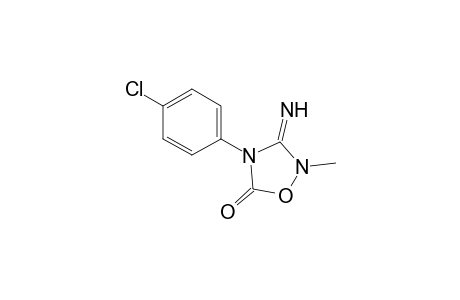 2-Methyl-4-(p-chlorophenyl)-3-imino-1,2,4-oxadiazolidin-5-one