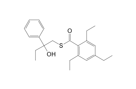 Benzenecarbothioic acid, 2,4,6-triethyl-, S-(2-hydroxy-2-phenylbutyl) ester