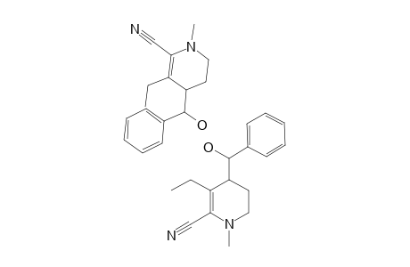 1-Methyl-2-cyano-3-ethyl-4-(.alpha.-hydroxy-benzyl)-2-piperideine