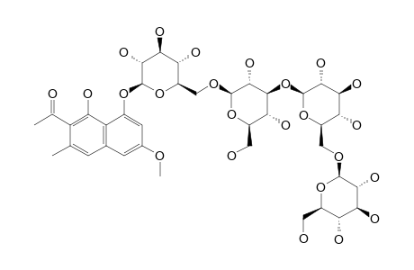 TORACHRYSONE-6-O-BETA-GENTIOBIOSYL-3-O-GLUCOPYRANOSYL-6-O-GLUCOPYRANOSIDE