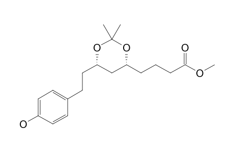 4-{(4-S,6-R)-6-[2-(4-HYDROXYPHENYL)-ETHYL]-2,2-DIMETHYL-[1.3]-DIOXIN-4-YL}-BUTYRIC_ACID_METHYLESTER