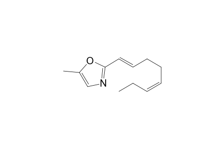 5-methyl-2-[(1E,5Z)-octa-1,5-dienyl]-1,3-oxazole
