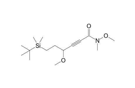 3-Methoxy-5-(tert-butyldimethylsilyl)pentyncarboxylic acid N-Methoxy-N-methylamide
