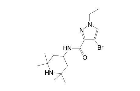 4-bromo-1-ethyl-N-(2,2,6,6-tetramethyl-4-piperidinyl)-1H-pyrazole-3-carboxamide