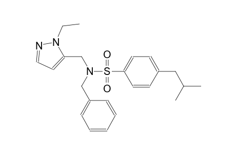 benzenesulfonamide, N-[(1-ethyl-1H-pyrazol-5-yl)methyl]-4-(2-methylpropyl)-N-(phenylmethyl)-