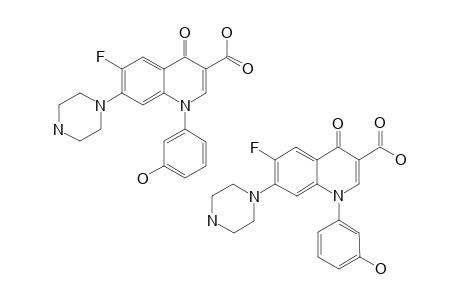 1-(3-HYDROXYPHENYL)-6-FLUORO-7-PIPERAZINYL-4-OXO-1,4-DIHYDRO-QUINOLINE-3-CARBOXYLIC-ACID
