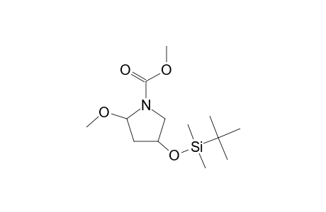 Methyl 4-([tert-butyl(dimethyl)silyl]oxy)-2-methoxy-1-pyrrolidinecarboxylate