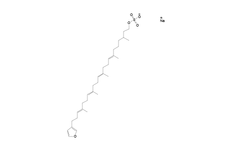 sodium [(7E,11E,15E,19E)-22-furan-3-yl-3,7,11,15,19-pentamethyldocosa-7,11,15,19-tetraenyl] sulfate