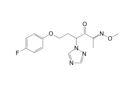 2,3-Hexanedione, 6-(4-fluorophenoxy)-4-(1H-1,2,4-triazol-1-yl)-, 2-(O-methyloxime)