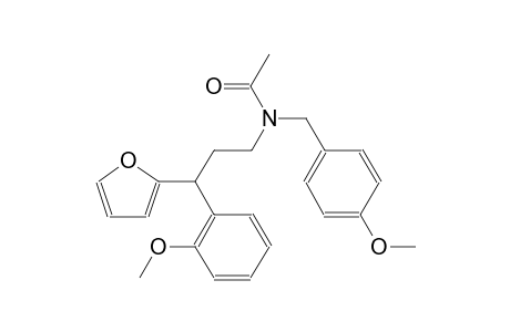 N-[3-(2-furyl)-3-(2-methoxyphenyl)propyl]-N-(4-methoxybenzyl)acetamide