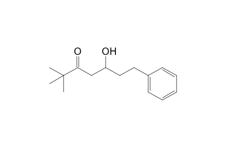 5-Hydroxy-2,2-dimethyl-7-phenylheptan-3-one