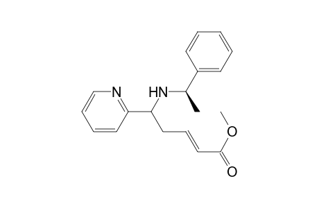 (E)-5-[[(1R)-1-phenylethyl]amino]-5-(2-pyridinyl)-2-pentenoic acid methyl ester