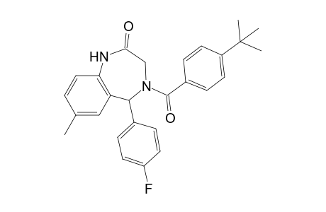 4-(4-tert-butylbenzoyl)-5-(4-fluorophenyl)-7-methyl-3,5-dihydro-1H-1,4-benzodiazepin-2-one