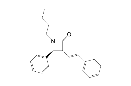 (trans)-1-Butyl-4-phenyl-3-[2'-phenyl-1'-ethenyl]-azetan-2-one
