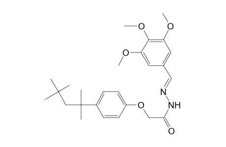 2-[4-(1,1,3,3-tetramethylbutyl)phenoxy]-N'-[(3,4,5-trimethoxyphenyl)methylidene]acetohydrazide