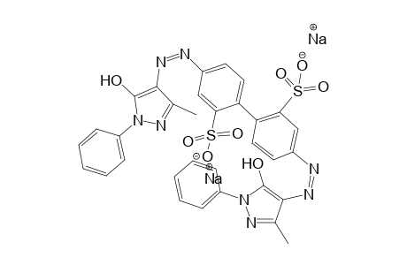 [1,1'-Biphenyl]-2,2'-disulfonic acid, 4,4'-bis[(4,5-dihydro-3-methyl-5-oxo-1-phenyl-1H-pyrazol-4-yl)azo]-, disodium salt