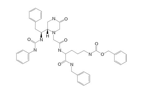 N-[2-[5-OXO-(2S)-[2-PHENYL-(1S)-(3-PHENYLUREIDO)-ETHYL]-PIPERAZIN-1-YL]-ACETYL]-ORN(Z)-NH-BN