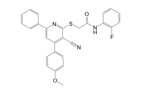 acetamide, 2-[[3-cyano-4-(4-methoxyphenyl)-6-phenyl-2-pyridinyl]thio]-N-(2-fluorophenyl)-