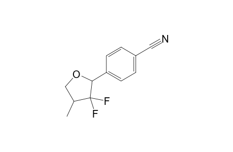 3,3-Difluoro-4-methyl-2-(4'-cyanophenyl)tetrahydrofuran