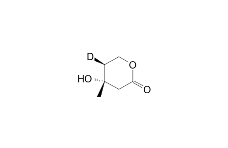 2H-Pyran-2-one-5-D, tetrahydro-4-hydroxy-4-methyl-, (4S-trans)-