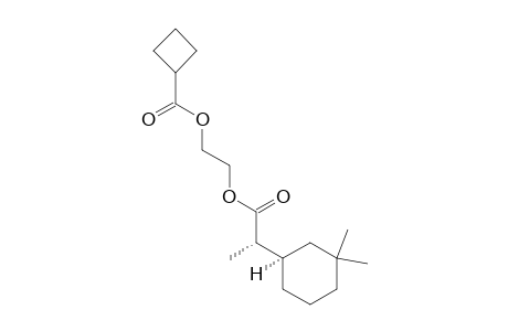 (1'R*,2S*)-2-((2-(3,3-dimethylcyclohexyl)propanoyl)oxy)ethyl cyclobutanecarboxylate