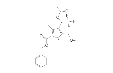 BENZYL-4-(1-ACETOXY-2,2,2-TRIFLUOROETHYL)-5-METHOXYMETHYL-3-METHYLPYRROLE-2-CARBOXYLATE