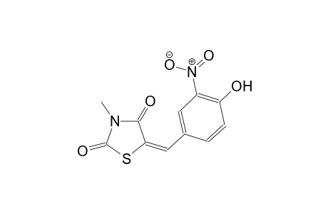 (5E)-5-(4-hydroxy-3-nitrobenzylidene)-3-methyl-1,3-thiazolidine-2,4-dione