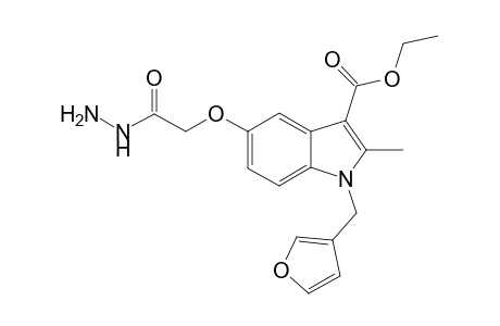 1-Furfuryl-3-carbethoxy-2-methylindole-5-yloxy-acetic acid hydrazide