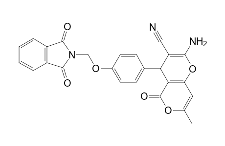 2-Amino-4-(4-((1,3-dioxoisoindolin-2-yl)methoxy)phenyl)-7-methyl-5-oxo-4,4a,5,8a-tetrahydropyrano[4,3-b]pyran-3-carbonitrile