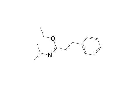 Ethyl (1Z)-N-[(Z)-1-methylethyl]-3-phenylpropanimidoate