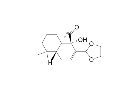 1-Naphthalenecarboxaldehyde, 2-(1,3-dioxolan-2-yl)-1,4,4a,5,6,7,8,8a-octahydro-1-hydroxy-5,5,8a-trimethyl-, [1S-(1.alpha.,4a.alpha.,8a.beta.)]-