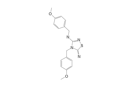 3-(4-METHOXYBENZYLAMINO)-4-N-(4-METHOXYBENZYL)-5-IMINO-4,5-DIHYDRO-1,2,4-THIADIAZOLE