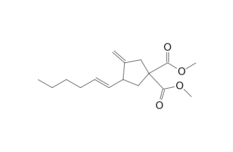 (E)-Dimethyl 3-(hex-1-enyl)-4-methylenecyclopentane-1,1-dicarboxylate