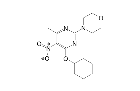 4-[4-(cyclohexyloxy)-6-methyl-5-nitro-2-pyrimidinyl]morpholine