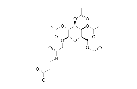3-[(2,3,4,6-TETRA-O-ACETYL-BETA-D-GALACTOPYRANOSYLOXY)-ACETAMIDO]-PROPANOIC-ACID