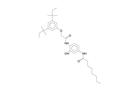 N-(2-Hydroxy-4-octanamidophenyl)-3,5-bis(1,1-dimethylpropyl)phenoxyacetamide