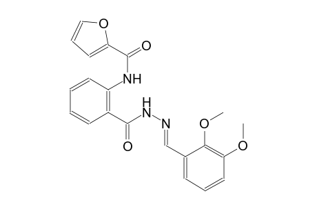 N-(2-{[(2E)-2-(2,3-dimethoxybenzylidene)hydrazino]carbonyl}phenyl)-2-furamide