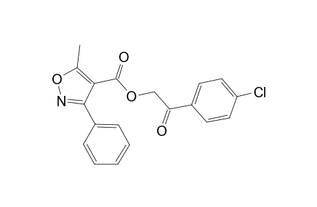 2-(4-Chlorophenyl)-2-oxoethyl 5-methyl-3-phenyl-4-isoxazolecarboxylate